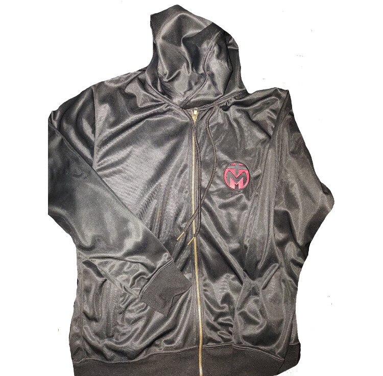 Black Trinda Polyester Tracksuit