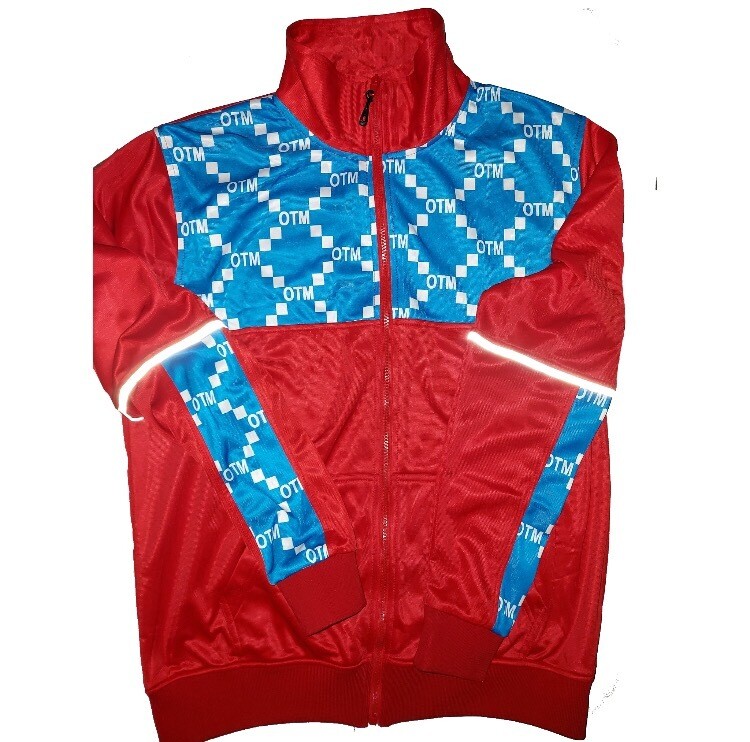 Red And Blue Speedo Polyester Tracksuit