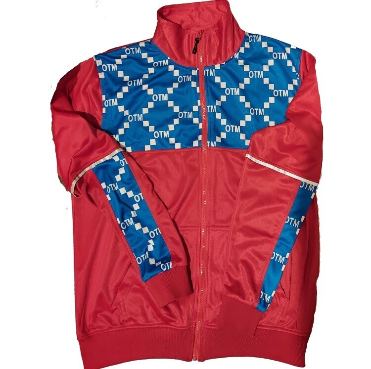 Red And Blue Speedo Polyester Tracksuit