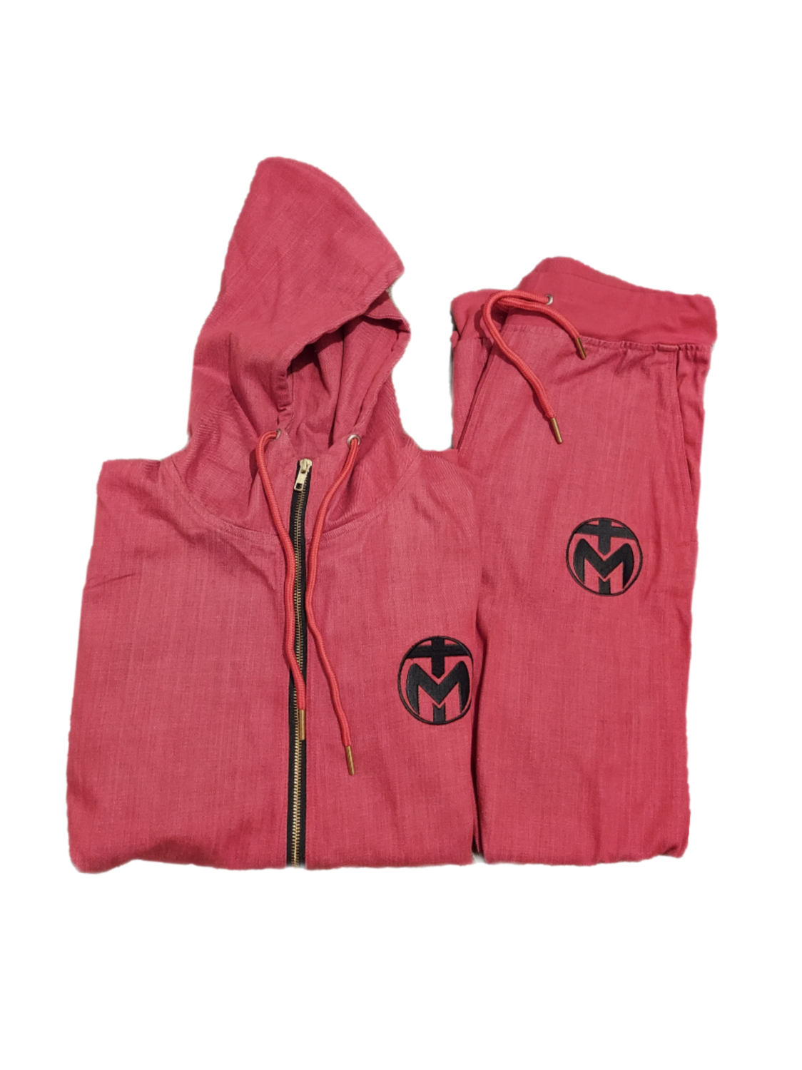 Red Denim Tracksuit