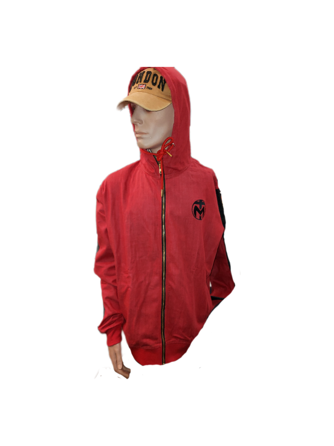 Red Denim Tracksuit