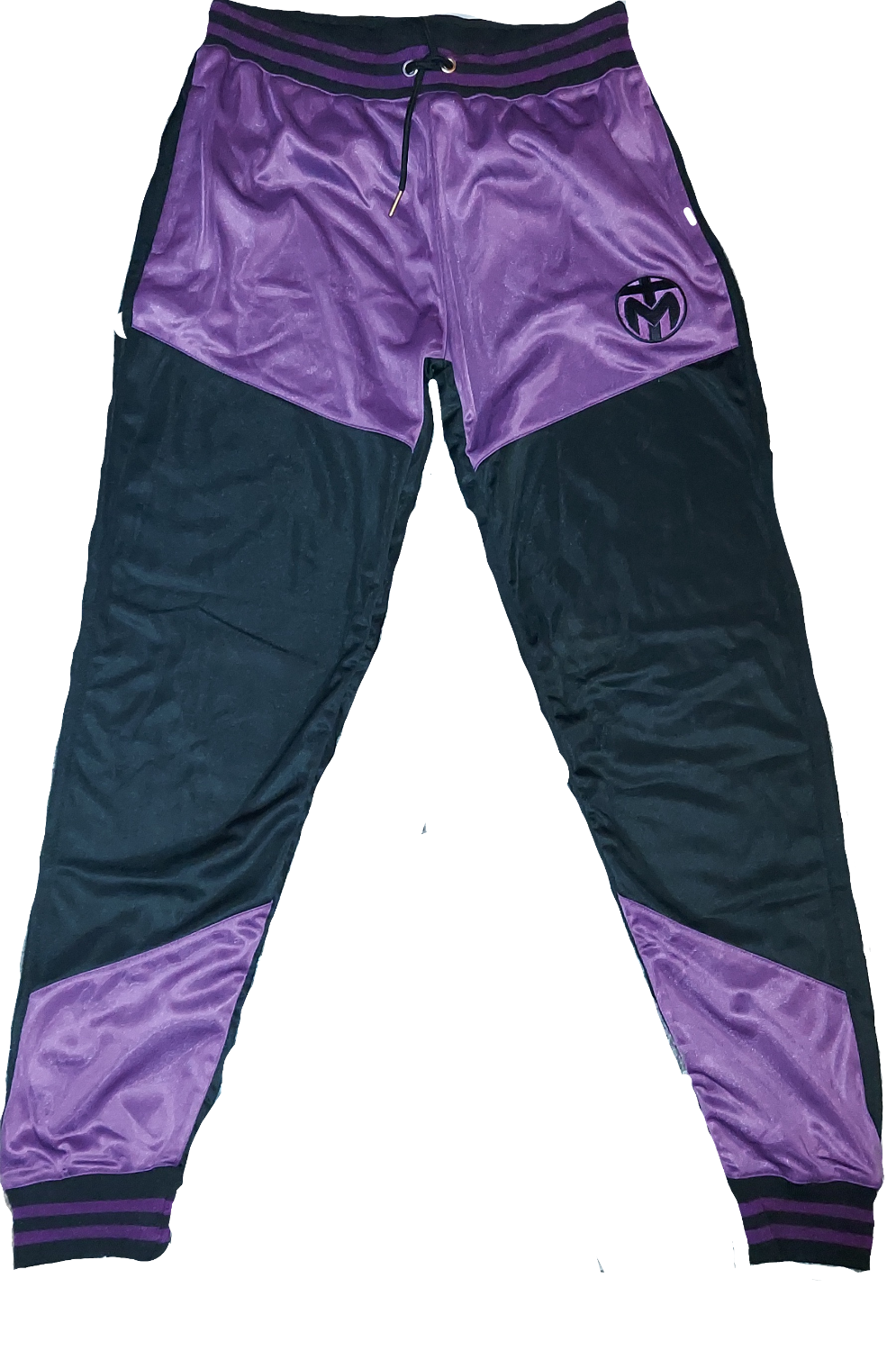 Purple and Black Trinda Polyester Tracksuit