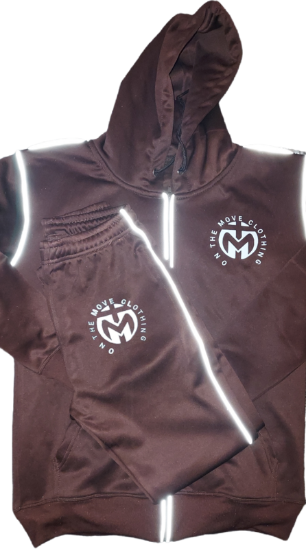 Brown Reflective Tracksuit