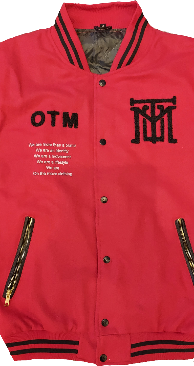 Varsity Jacket with Leather