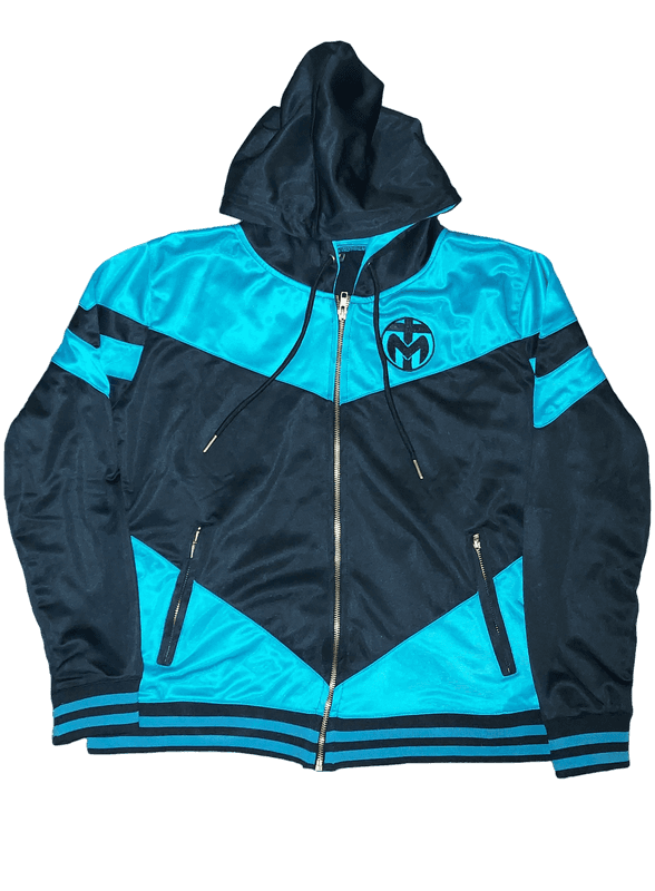 Blue and Black Trida Polyester Tracksuit