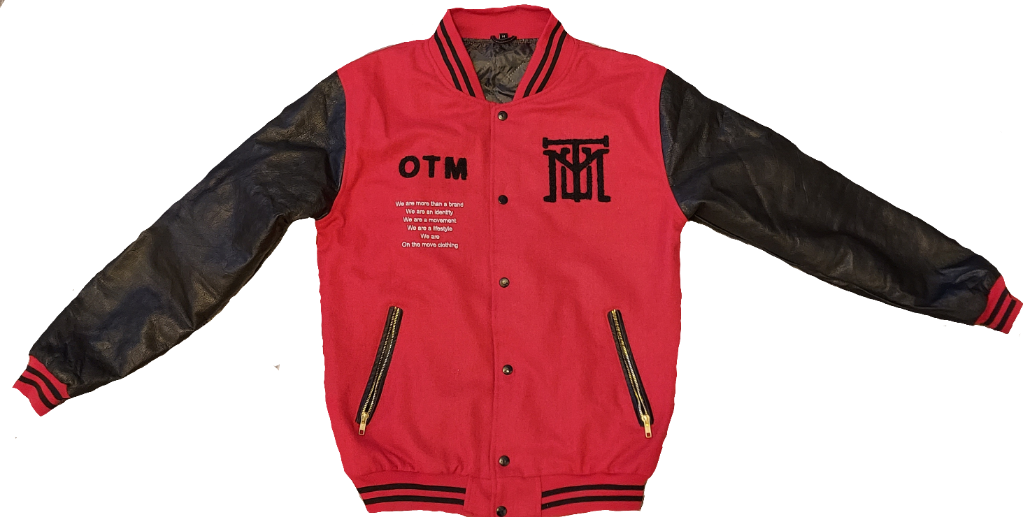Varsity Jacket with Leather