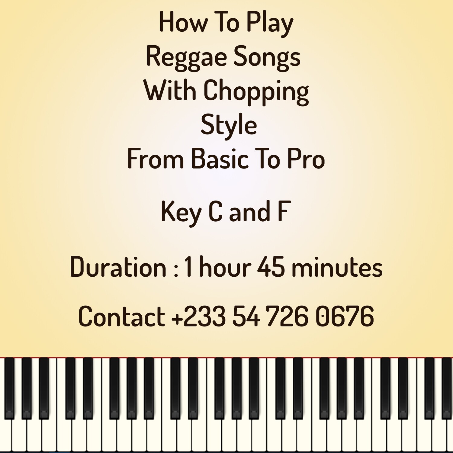 How To Play Reggae With Chopping Style