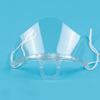 Clear Transparent Face Mask - Box of 10