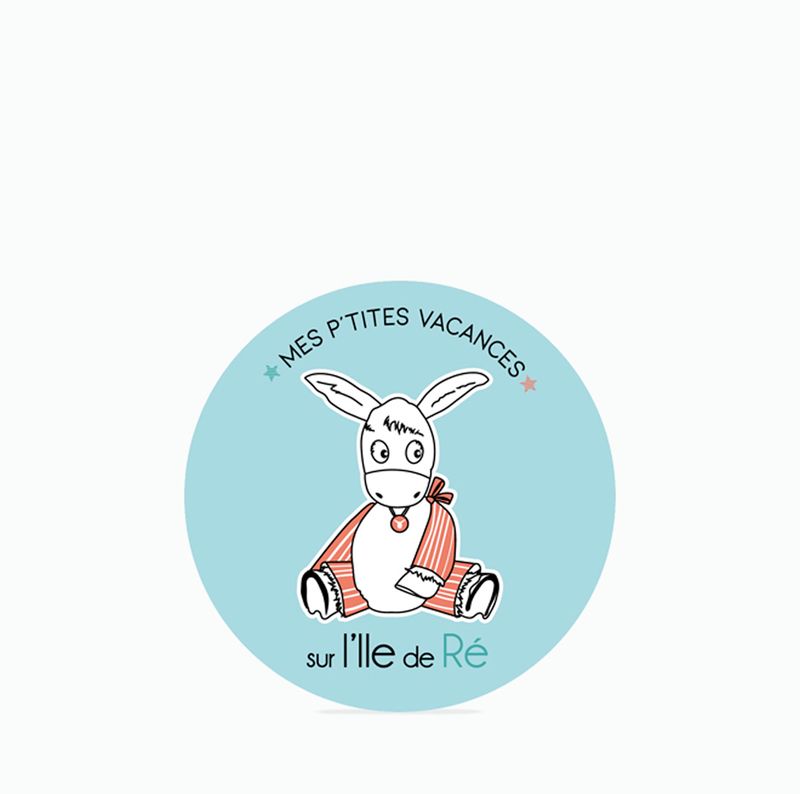 Sticker Âne de l'Ile de Ré