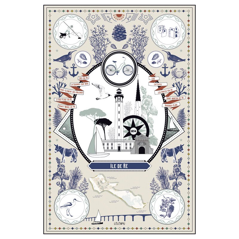 Affiche curiosité Île de Ré – Illustration Léléwou