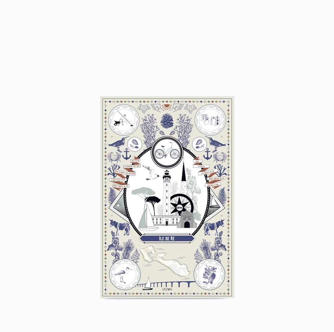 Affiche curiosité île de Ré