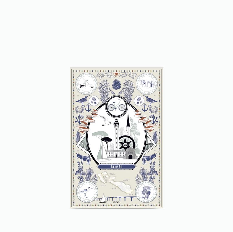 Affiche curiosité île de Ré