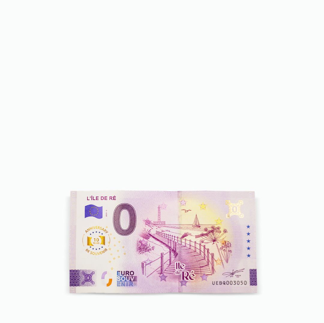 Billet souvenir île de Ré 2025