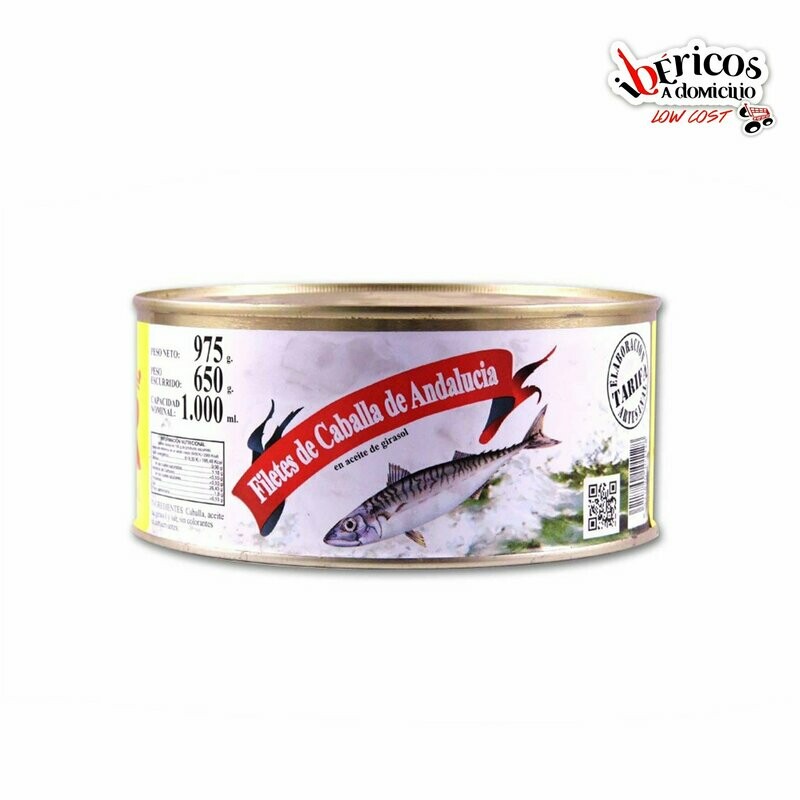 FILETE DE CABALLA DE ANDALUCÍA 975 gr. El color de los filetes de melva es rosado, aroma y sabor muy característicos .