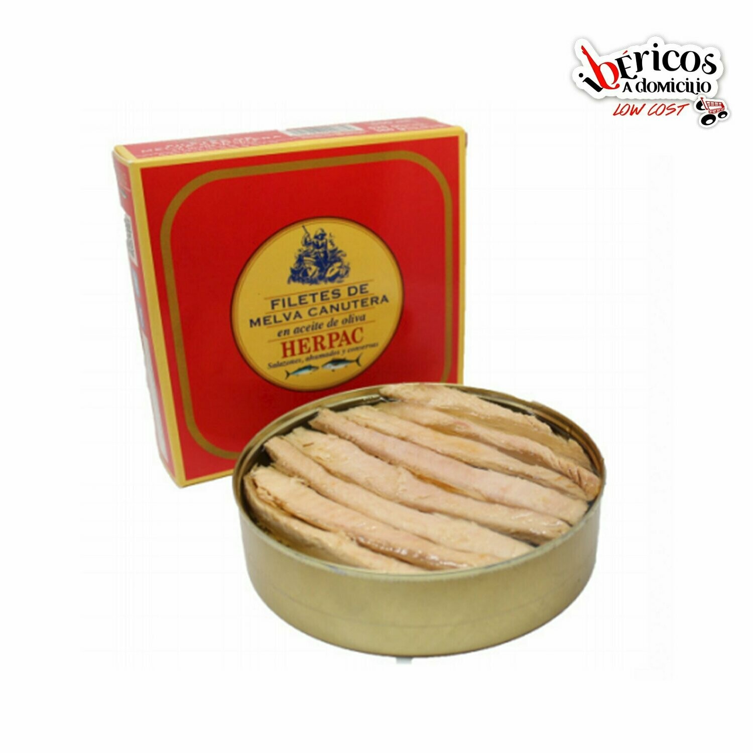 Filetes de Caballa en aceite de girasol. Producto elaborado en Tarifa. Peso: 975 gramos. Marca: Marina Real.