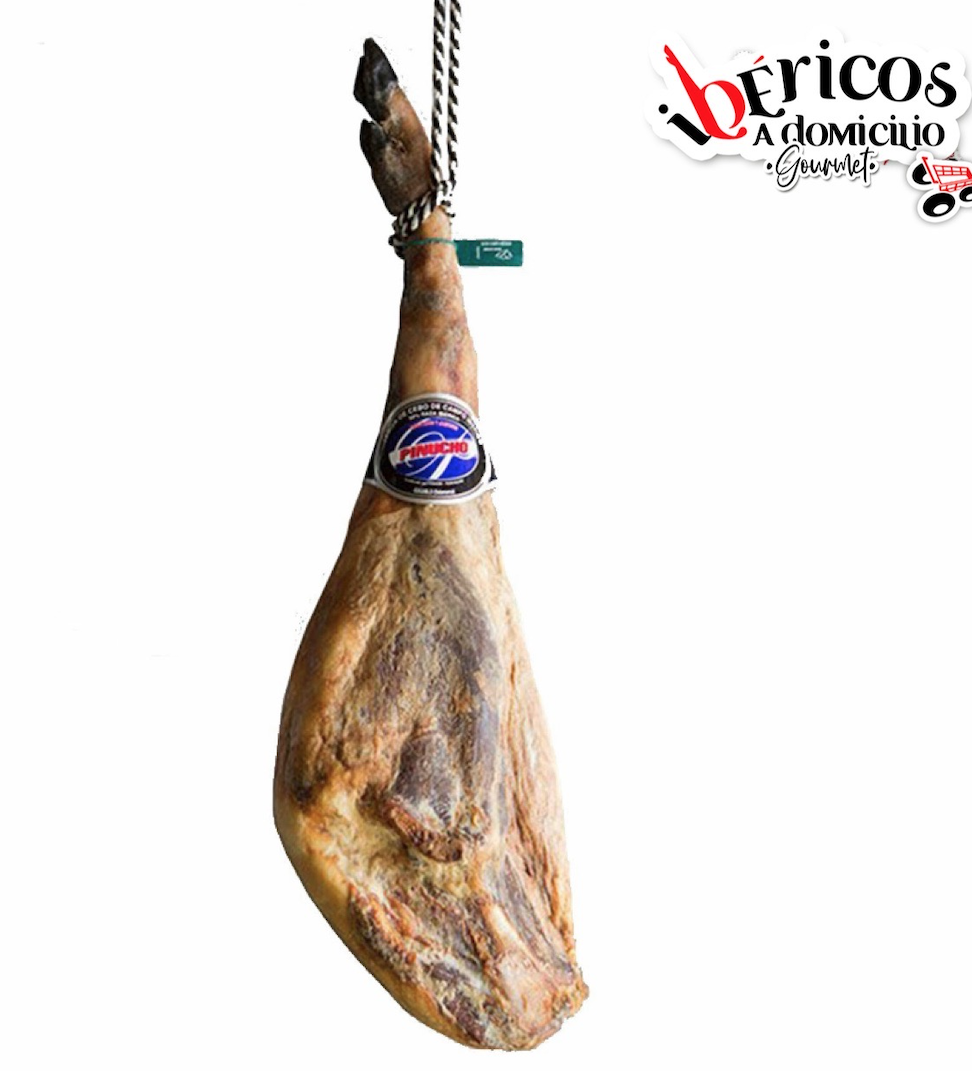 JAMONES CORTADO A CUCHILLO Y ENVASADO AL VACIO: JAMÓN IBERCO DE CEBO CAMPO  7,5 a 8 kg.