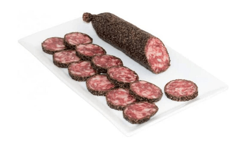 SALCHICHON A LA PIMIENTA GOURMET Ideal para tomar unos aperitivos de alta calidad a buen precio
