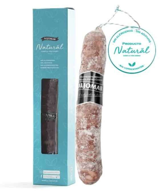 SALCHICHÓN IBÉRICO EXTRA CASERO 100% NATURAL Recomendado por MARTÍN BERASATEGUI. 12 estrellas Michelin no pueden estar equivocadas. ✅ Acierto seguro, Ideal para regalo ?