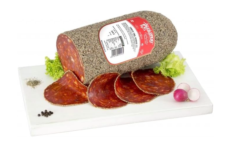 Chorizo Túnel Pimienta - Piezas de 2,100 Kg en Nuestra Selección Especial Ibéricos a Domicilio Gourmet
