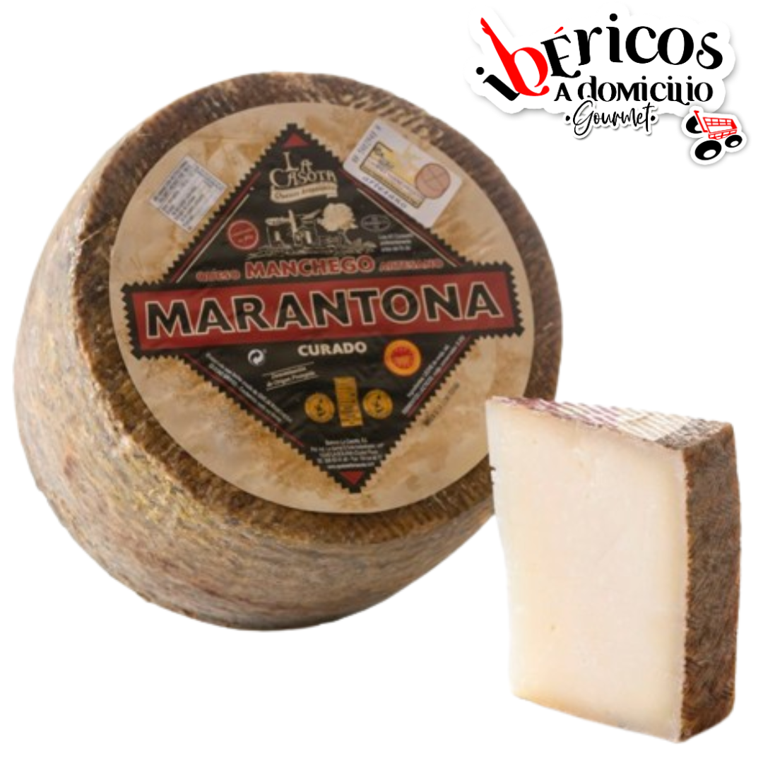 Queso Marantona Curado D.O. (2,2kg Aprox) - Una Experiencia Gourmet que Despierta los Sentidos.
