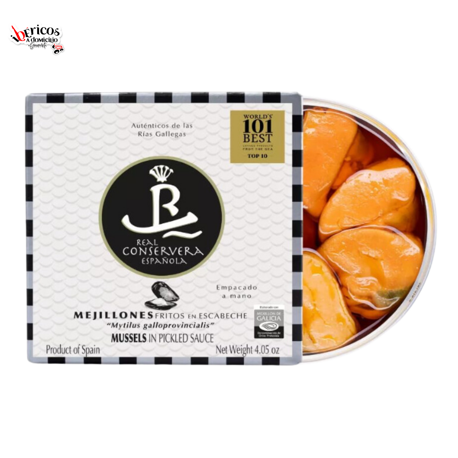 Mejillones "FRITOS" en Escabeche - Origen "Rías Gallegas" Real Conservera Española