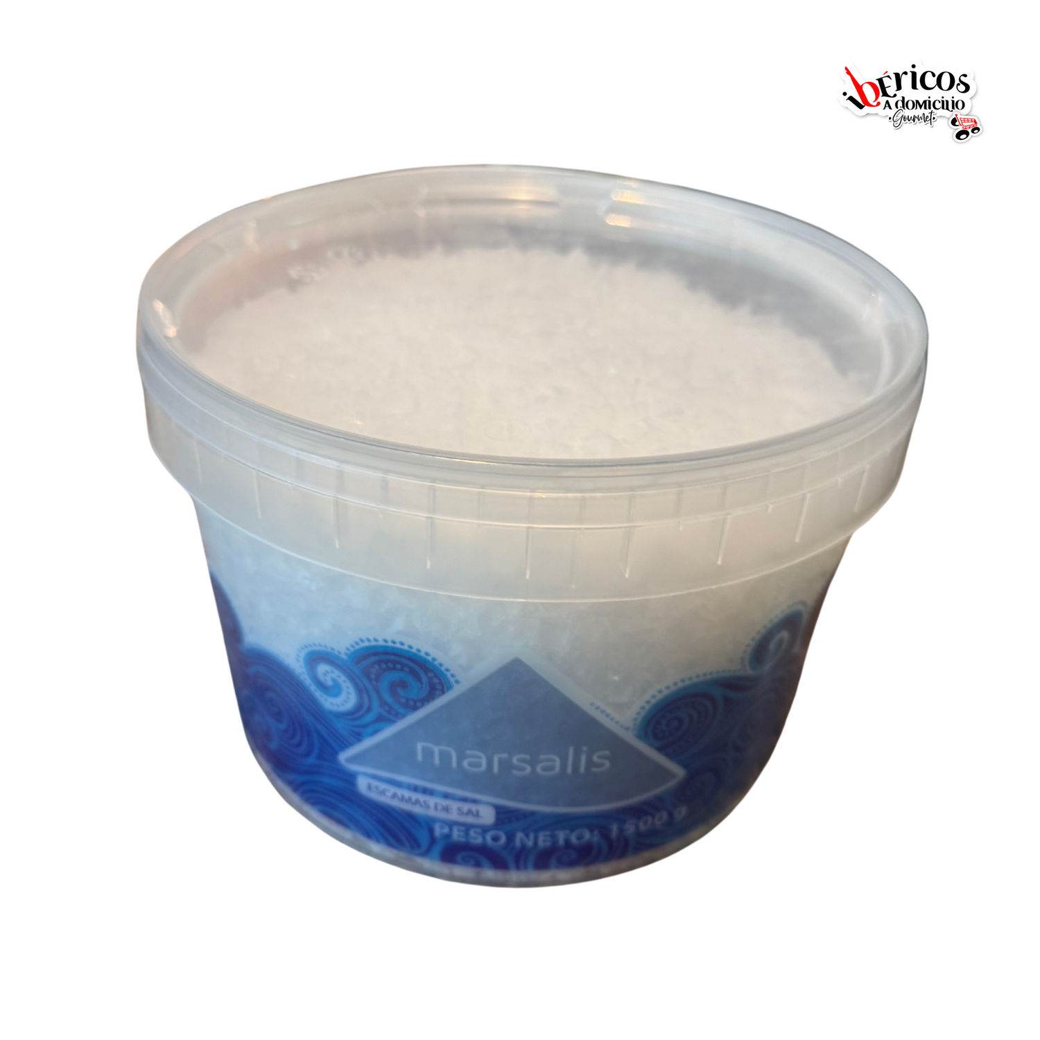 Cubo 1,5 kg Sal de Escamas Marsalis - Sal Marina Gourmet para Cocina Premium