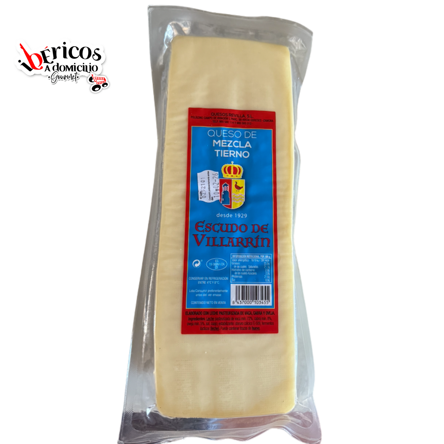 ? Queso Barra Mezcla Tierno Escudo de Villarrín – Desde 1929