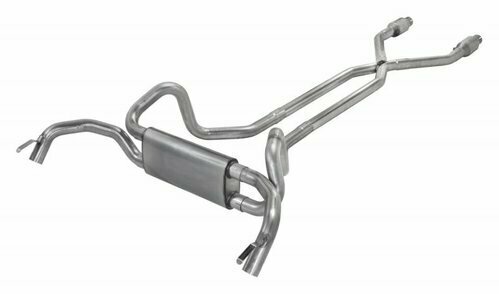 X-PIPE W/CATS 2.5" '75-'81 2.5" F/X-BODY CROSSFLOW   PYPSGF970E