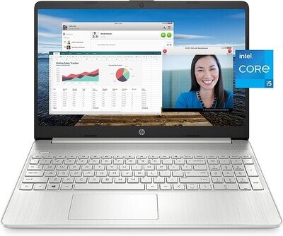 HP 15 Laptop, 11th Gen Intel Core i5-1135G7 Processor, 8 GB RAM, 256 GB SSD Storage, 15.6” Full HD IPS Display, Windows 10 Home, HP Fast Charge, Lightweight Design (15-dy2021nr, 2020)