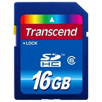 Transcend 16 GB Class 6 SDHC Flash Memory Card