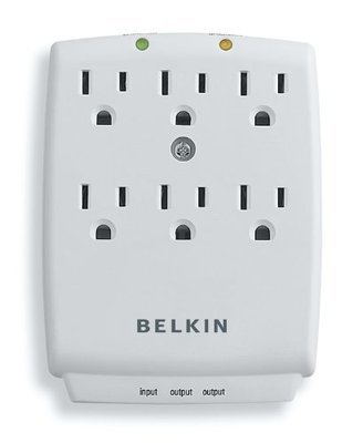 Belkin SurgeMaster 6-Outlet Wall-Mount Surge Protector