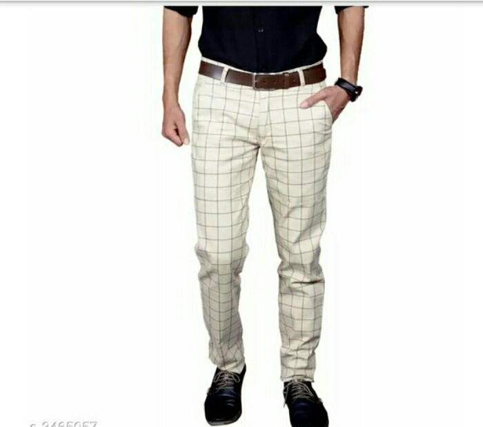 Trendy poly men&#39;s cotton pant