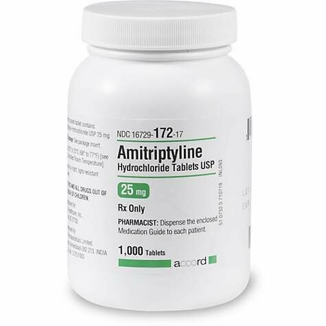 90 Amitriptyline (Elavil) 25 mg Tablets