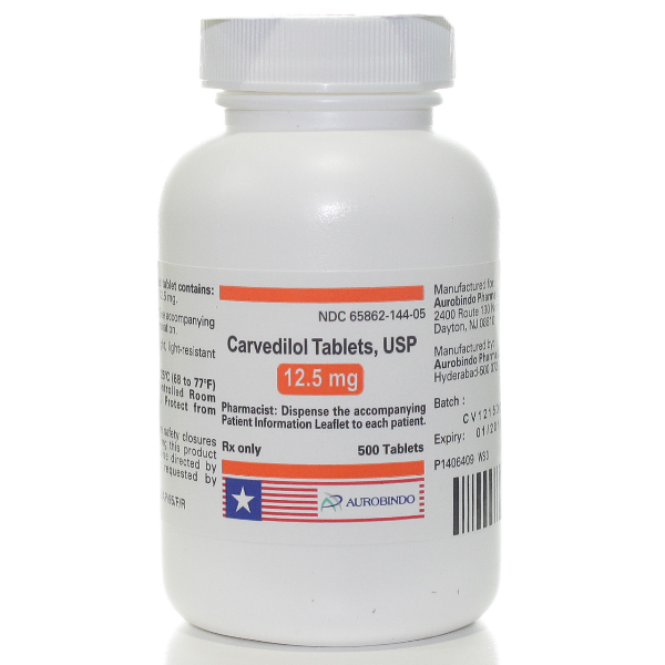 90 Carvedilol 12.5 mg (Coreg) Tablets