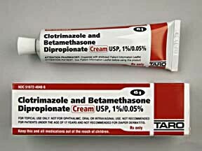 Clotrimazole/Betamethasone 1%/0.05% Cream 45 GM (Lotrisone)