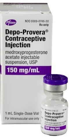 1ML Medroxyprogesterone (Depo Provera ) 150 mg/ml Vial