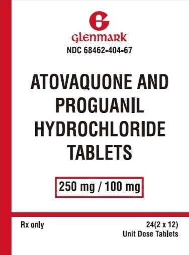 21 Atovaquone / proguanil 250 mg / 100 mg  (Malarone) Tablets