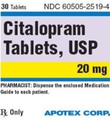 Citalopram (Celexa) 20 mg Tablets