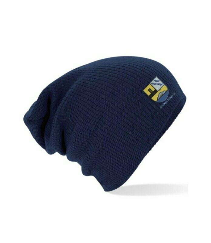 Armitage Bridge CC Navy Slouch Beanie
