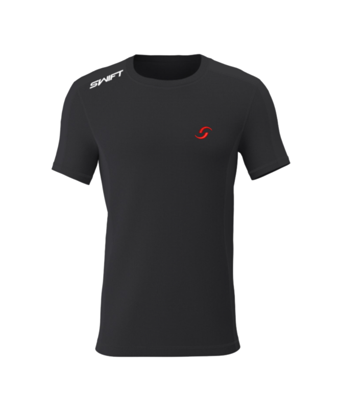 SWIFT CREW NECK  BLACK SMALL LOGO