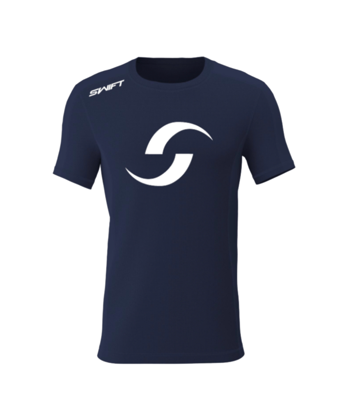 SWIFT CREW NECK NAVY LARGE LOGO
