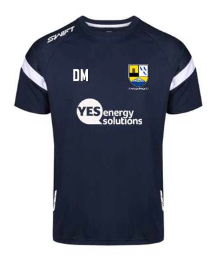 Armitage Bridge CC (ADULT) Training Shirt, Front Sponsor, Back sponsor.