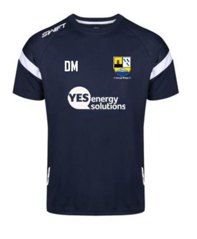 Armitage Bridge CC (ADULT) Training Shirt, Front Sponsor, Back sponsor.