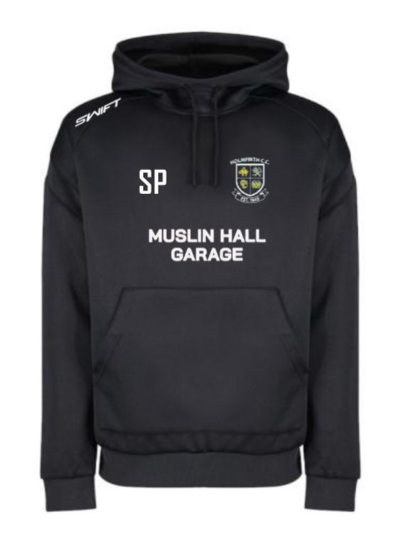Holmfirth CC (Adult) Muslin Hall Garage Hoodie c/w HOLMFIRTHCC on the back