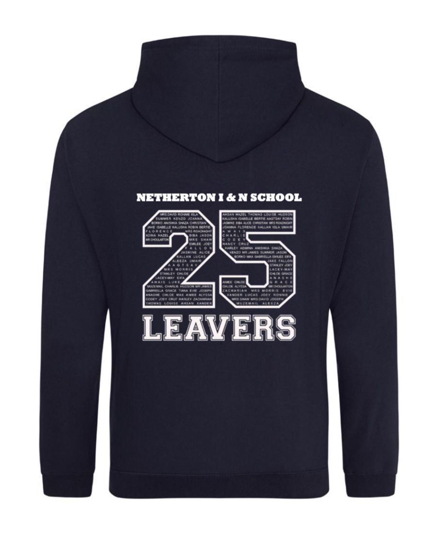NETHERTON INFANT & NURSERY SCHOOOL LEAVERS 25 HOODIE NAVY (JUNIOR)