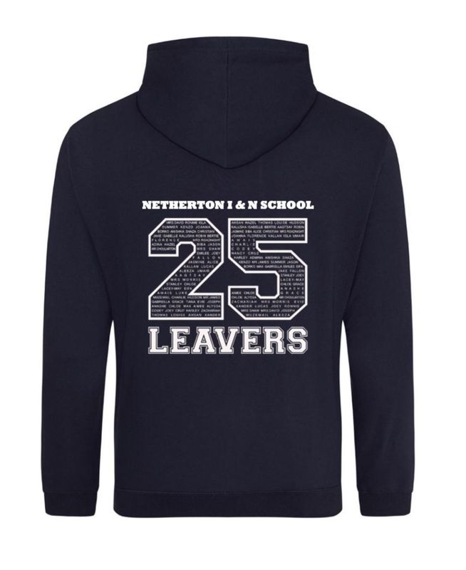 NETHERTON INFANT & NURSERY SCHOOOL LEAVERS 25 HOODIE NAVY (JUNIOR)