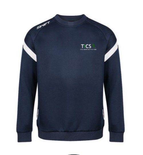 TICS (ADULT) Crew Neck/Training Top,  Company Logo on the back.