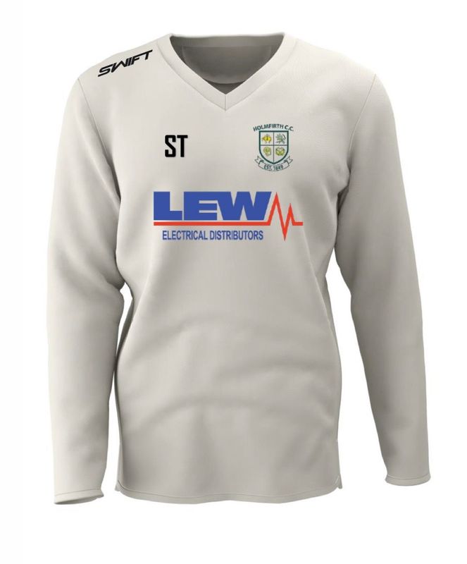 Holmfirth CC (Adult) LEW Long Sleeved Sweater c/w 2 Sleeve Sponsors