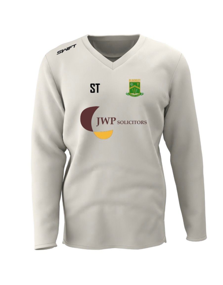 Blackley CC (Junior) Long Sleeved Sweater + Two Back Sponsors Blackley CC (Junior) Long Sleeved Sweater + Two Back Sponsors