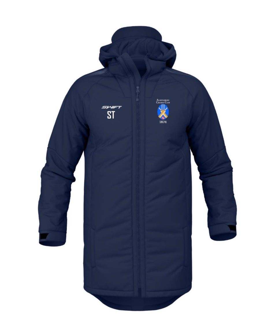 Almondbury CC (Junior) PRO THREE QUARTER COAT Navy Almondbury CC (Junior) PRO THREE QUARTER COAT Navy